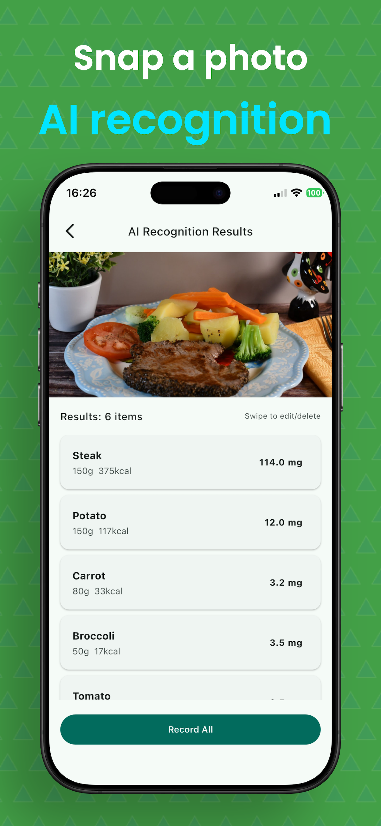 AI Recognition Screen